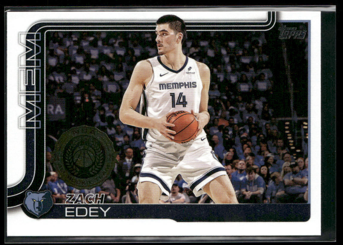 Zach Edey 2025-26 Topps #186 Memphis Grizzlies front