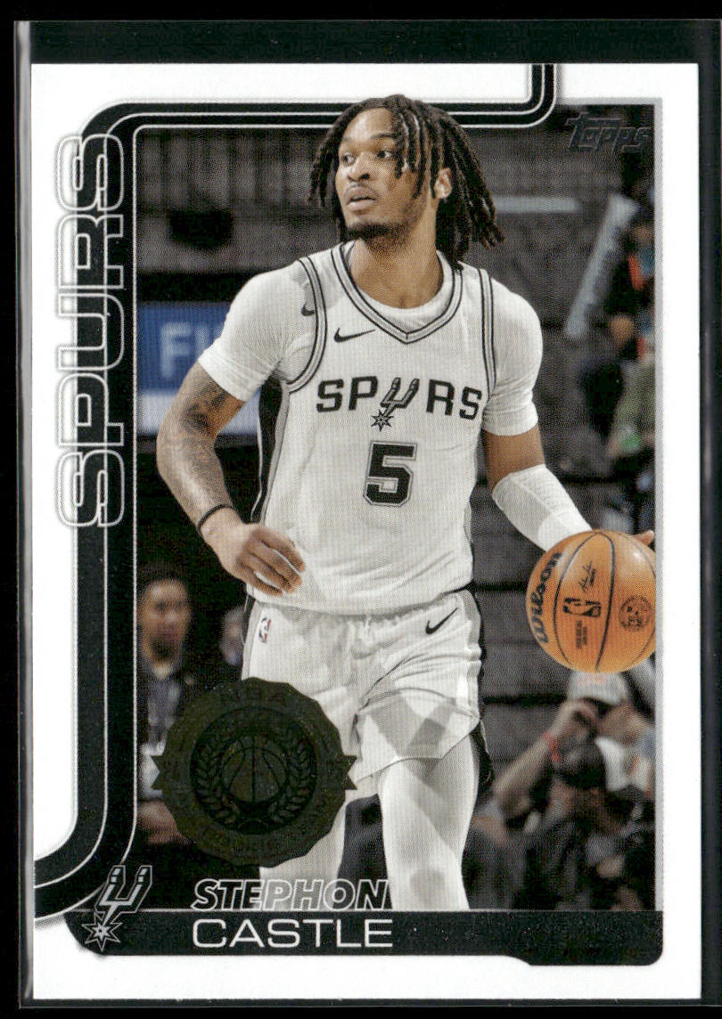 Stephon Castle 2025-26 Topps #197 San Antonio Spurs front