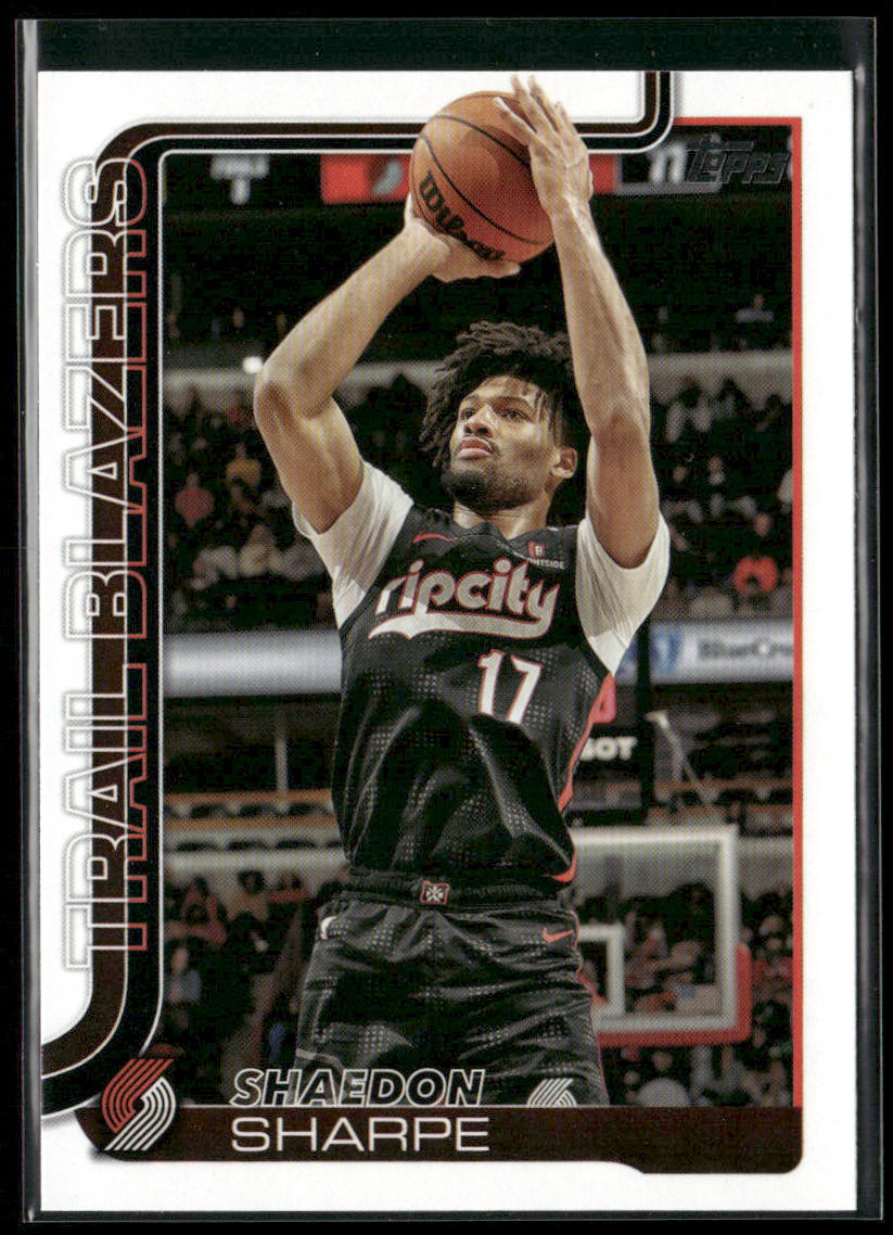 Shaedon Sharpe 2025-26 Topps #127 Portland Trail Blazers front