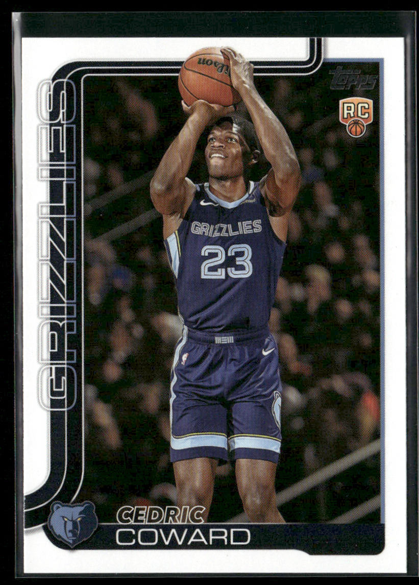 Cedric Coward 2025-26 Topps #211 RC Memphis Grizzlies front