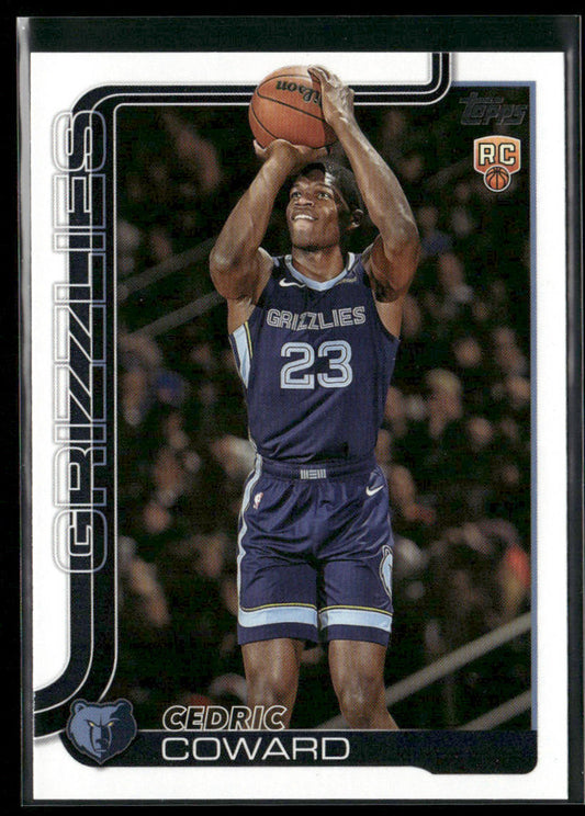 Cedric Coward 2025-26 Topps #211 RC Memphis Grizzlies front