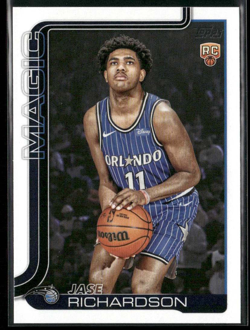 Jase Richardson 2025-26 Topps #225 RC Orlando Magic front