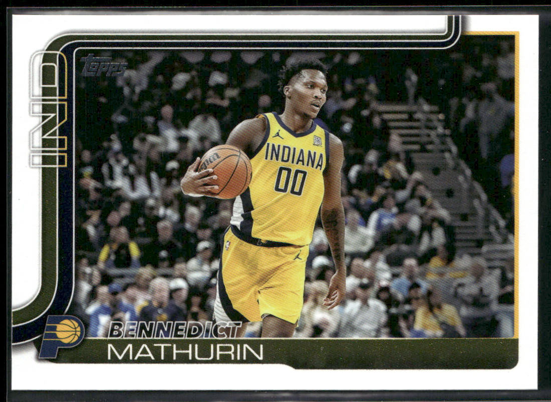 Bennedict Mathurin 2025-26 Topps #48 Indiana Pacers front