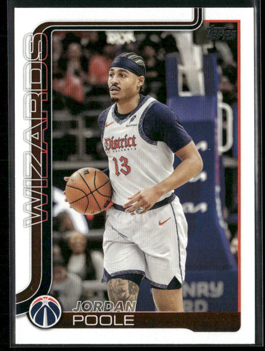 Jordan Poole 2025-26 Topps #94 Washington Wizards front