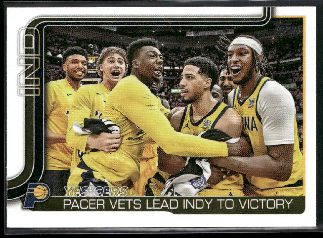 Yes'Cers: Pacer Vets Lead Indy To Victory 2025-26 Topps #280 Indiana Pacers front