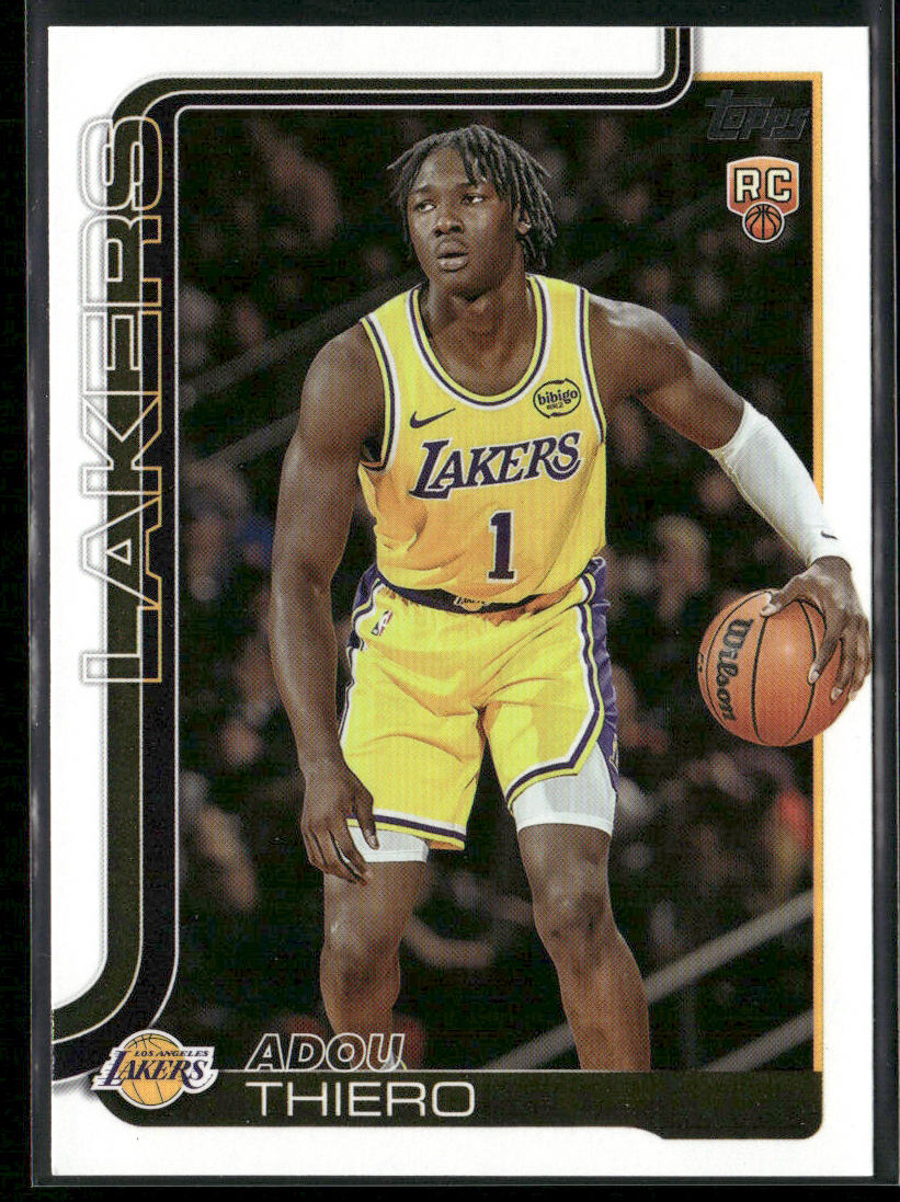 Adou Thiero 2025-26 Topps #236 RC Los Angeles Lakers front