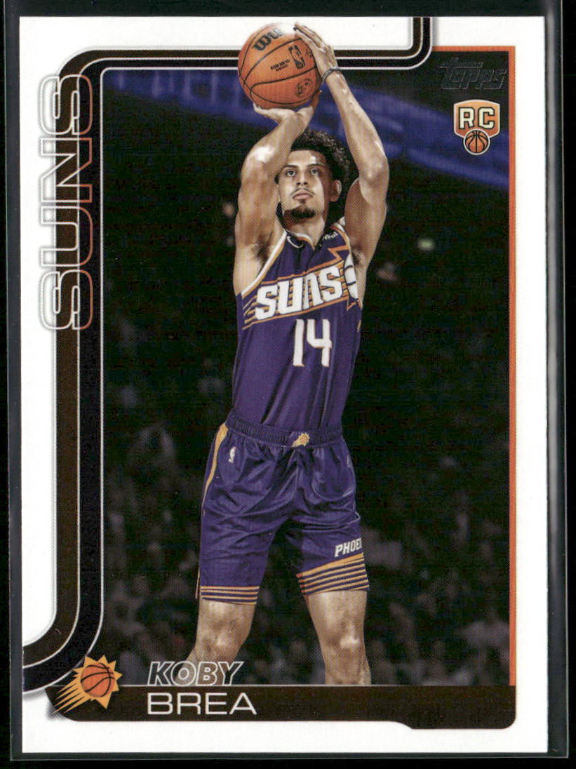 Koby Brea 2025-26 Topps #242 RC Phoenix Suns front