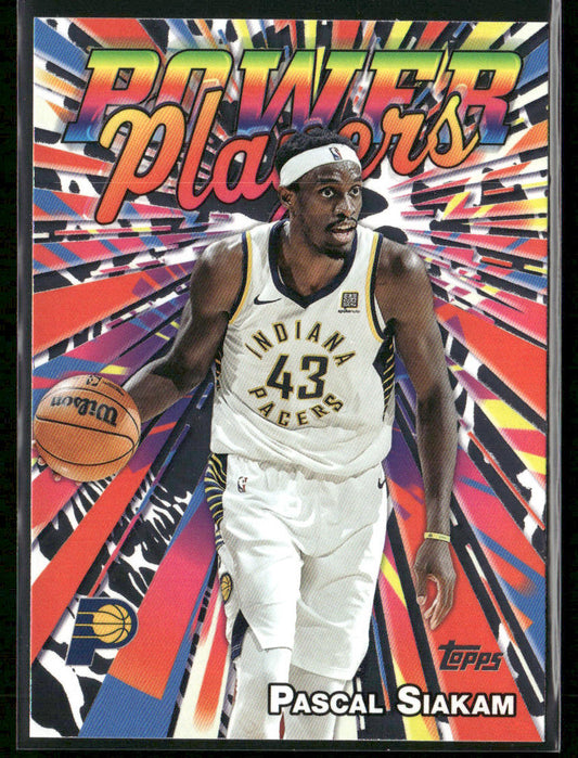 Pascal Siakam 2025-26 Topps - Power Players #PP-3 Indiana Pacers front