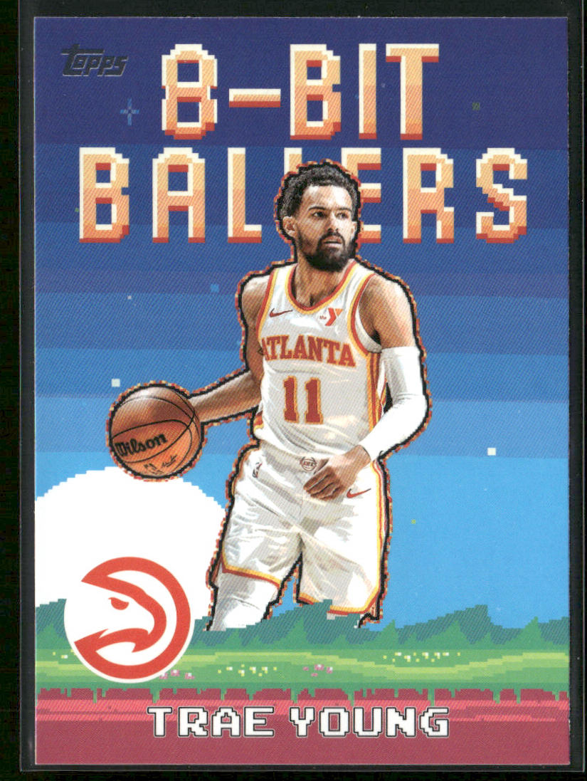 Trae Young 2025-26 Topps - 8-Bit Ballers #8B-6 Atlanta Hawks front