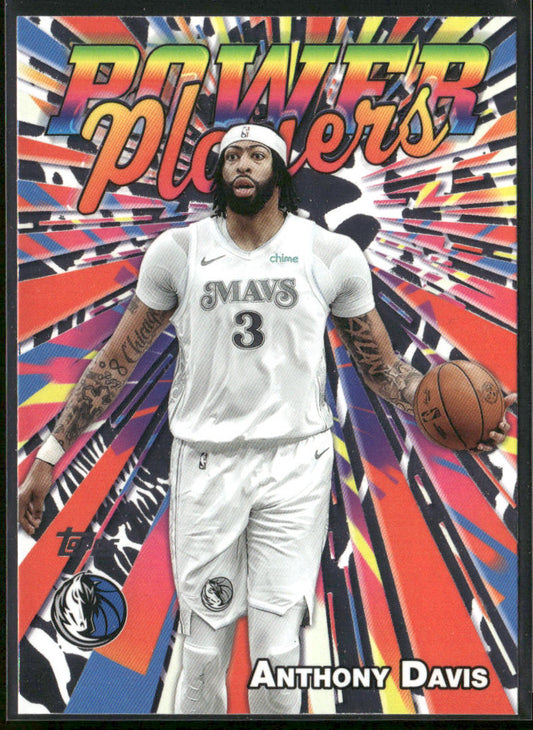Anthony Davis 2025-26 Topps - Power Players #PP-13 Dallas Mavericks front