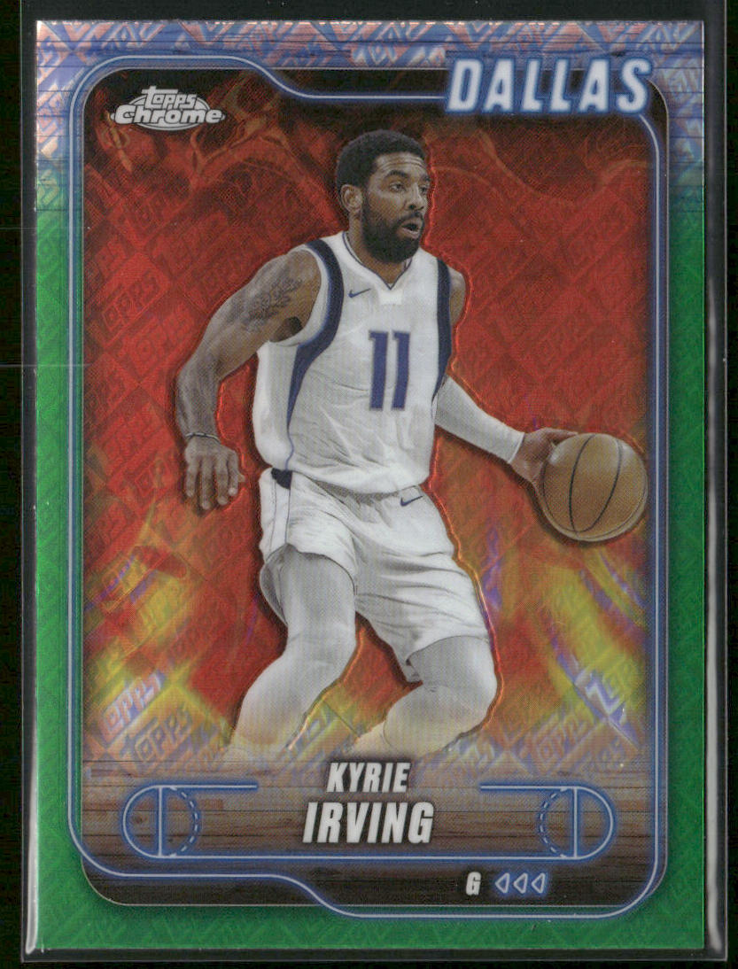 Kyrie Irving 2024-25 Topps Chrome Topps Green Refractor #117 Dallas Mavericks