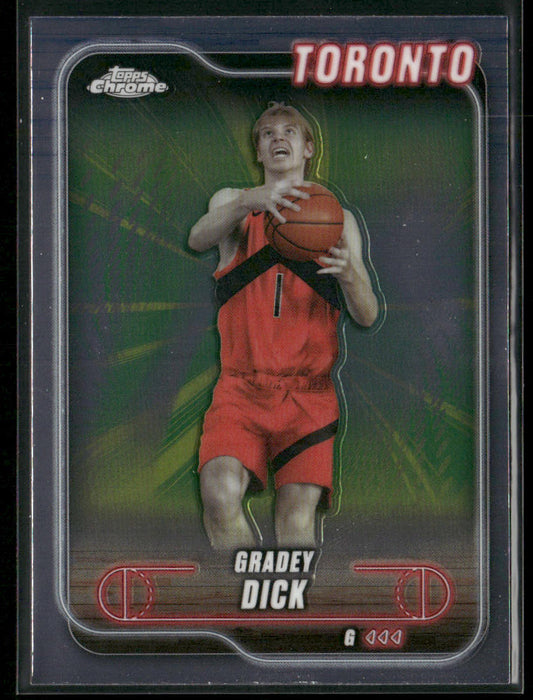 Gradey Dick 2024-25 Topps Chrome #92 Toronto Raptors front