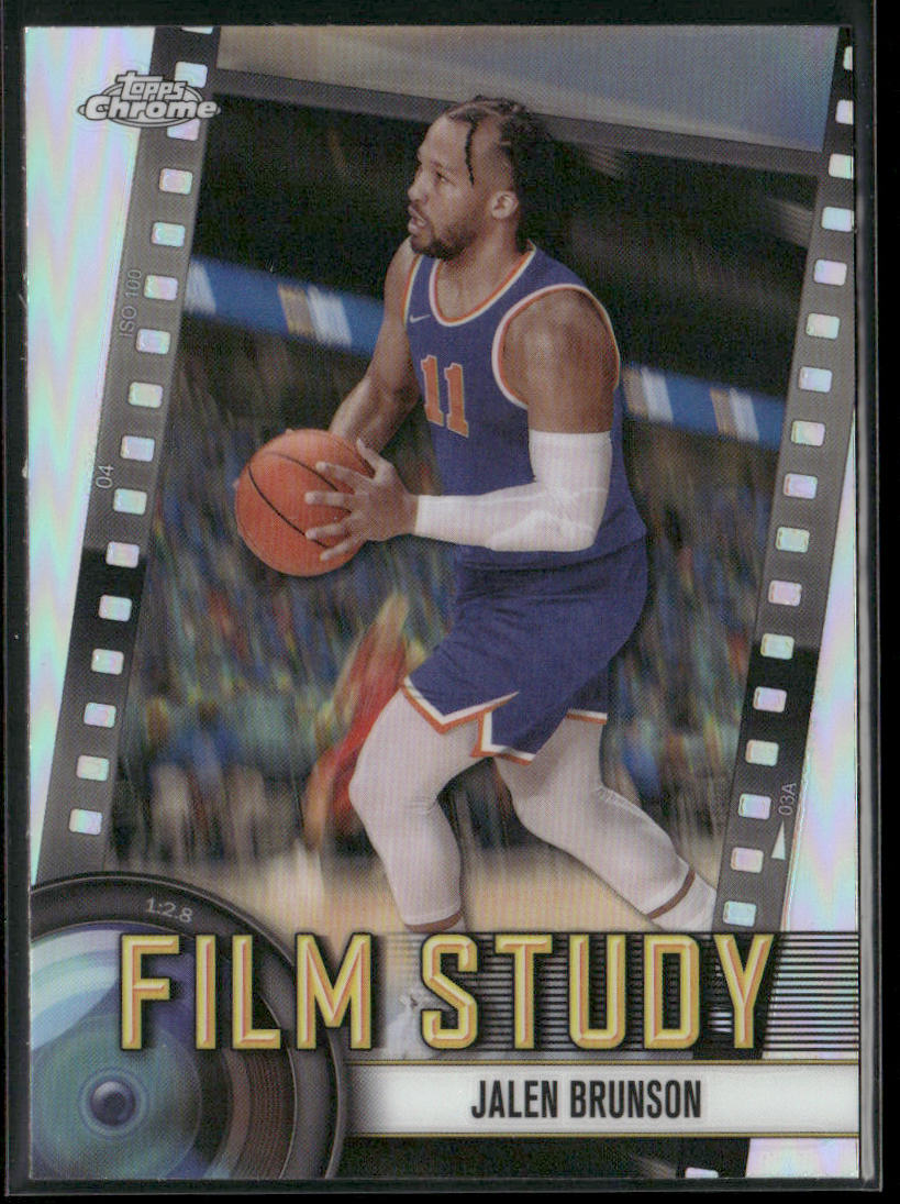 Jalen Brunson 2024-25 Topps Chrome Film Study Refractor #FS-14 New York Knicks