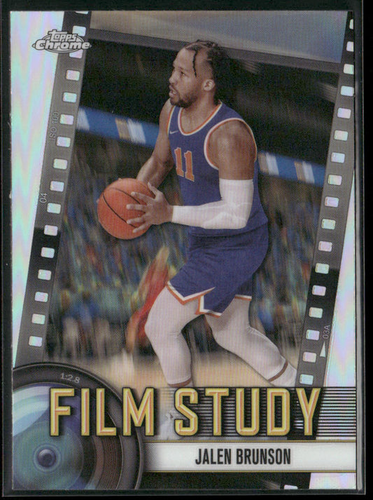 Jalen Brunson 2024-25 Topps Chrome Film Study Refractor #FS-14 New York Knicks