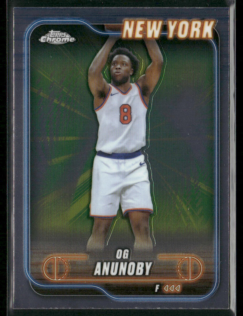 OG Anunoby 2024-25 Topps Chrome #60 New York Knicks front