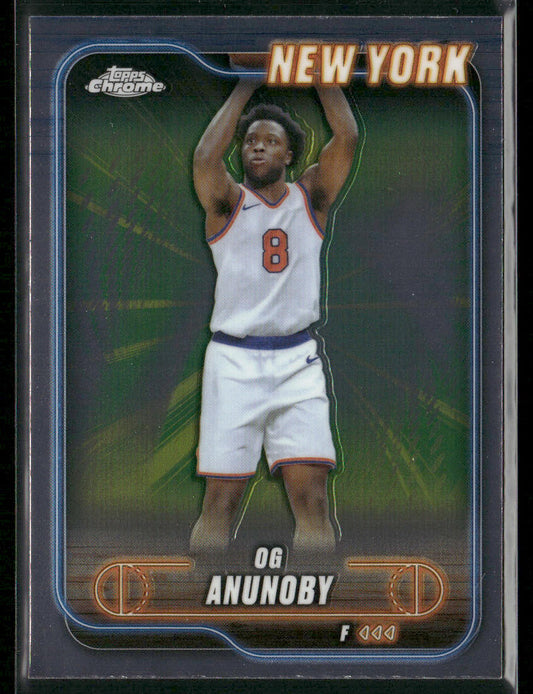 OG Anunoby 2024-25 Topps Chrome #60 New York Knicks front