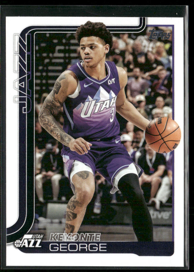 Keyonte George 2025-26 Topps #131 Utah Jazz front