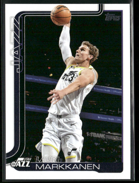 Lauri Markkanen 2025-26 Topps #129 Utah Jazz front