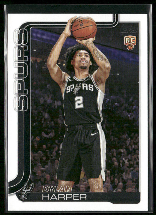 Dylan Harper 2025-26 Topps #202 RC San Antonio Spurs front