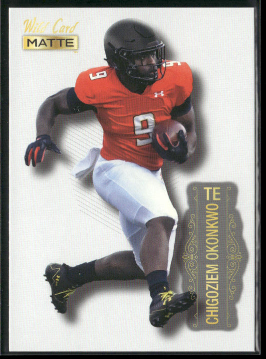 Chigoziem Okonkwo 2022 Wild Card Matte White #MB-136 Maryland Terrapins