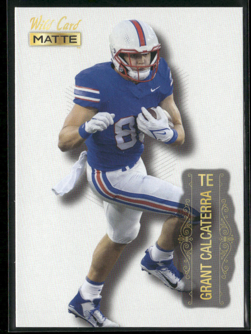 Grant Calcaterra 2022 Wild Card Matte White #MB-135 SMU Mustangs back