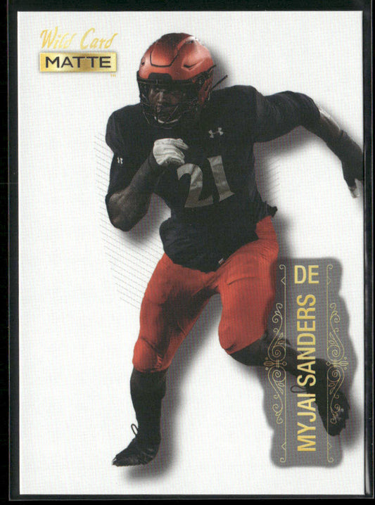 Myjai Sanders 2022 Wild Card Matte White #MB-86 Cincinnati Bearcats