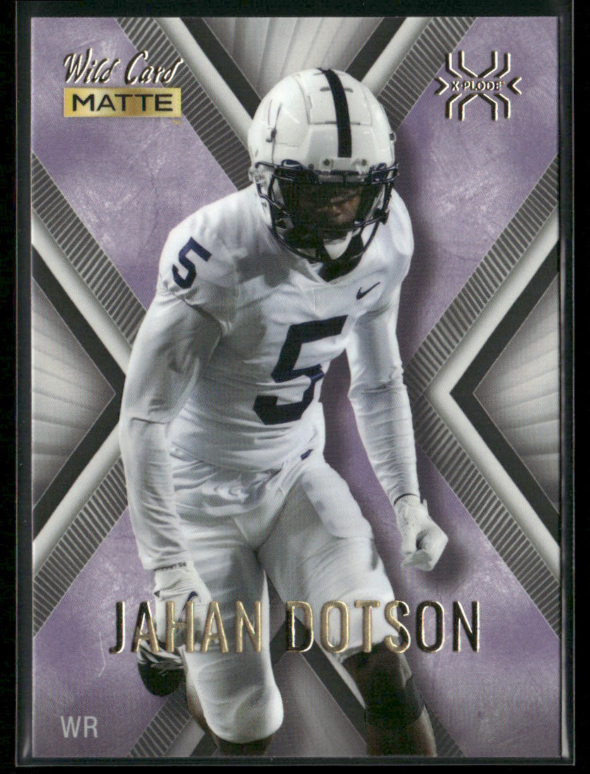 Jahan Dotson 2022 Wild Card Matte X-Plode White/Purple X #MXP-22 Nittany Lions