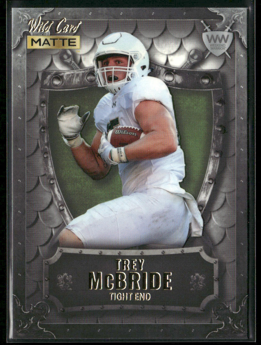 Trey McBride 2022 Wild Card Matte Weekend Warrior Silver/White/Green #WW-46