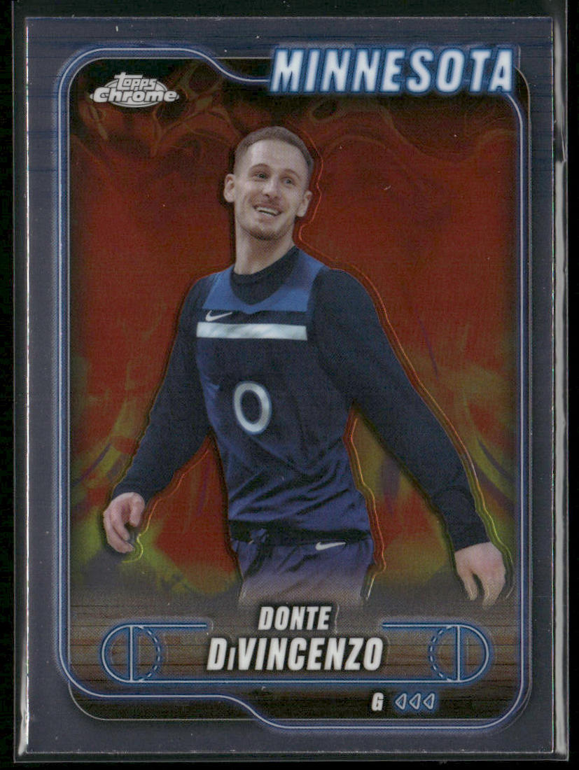Donte DiVincenzo 2024-25 Topps Chrome #20 Minnesota Timberwolves back