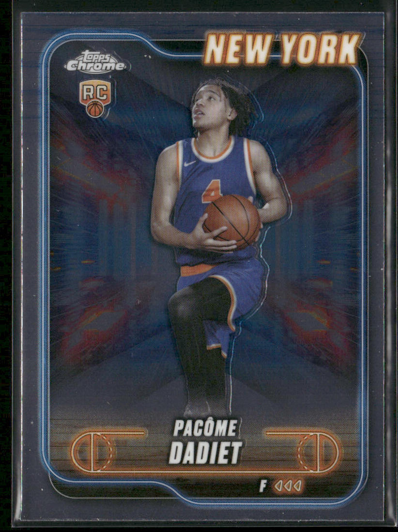 Pacôme Dadiet 2024-25 Topps Chrome #172 RC New York Knicks