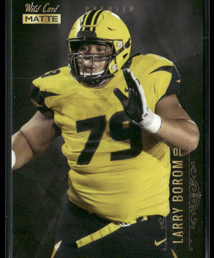 Larry Borom 2021 Wild Card Matte White Black #MBC-64 Missouri Tigers