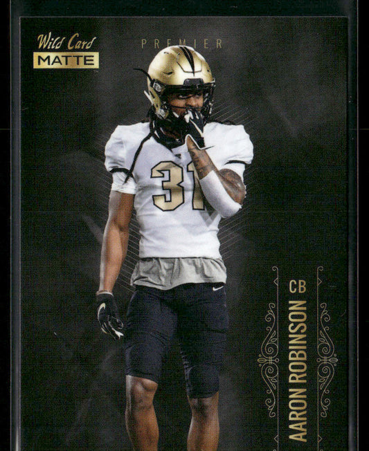 Aaron Robinson 2021 Wild Card Matte White Black #MBC-53 UCF Knights