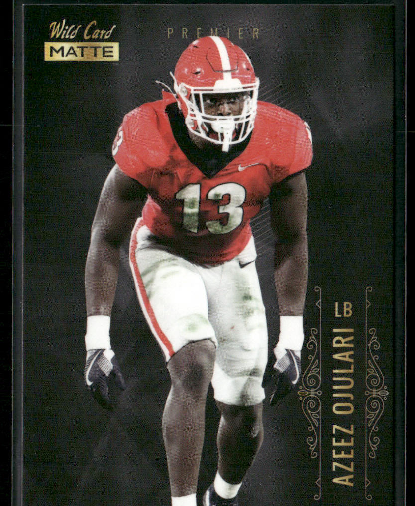 Azeez Ojulari 2021 Wild Card Matte White Black #MBC-43 Georgia Bulldogs