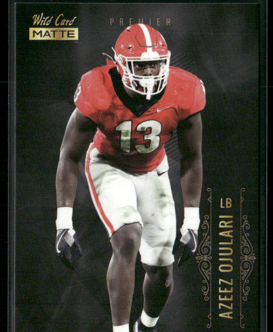 Azeez Ojulari 2021 Wild Card Matte White Black #MBC-43 Georgia Bulldogs