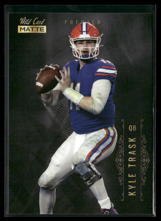 Kyle Trask 2021 Wild Card Matte White Black #MBC-4 Florida Gators front