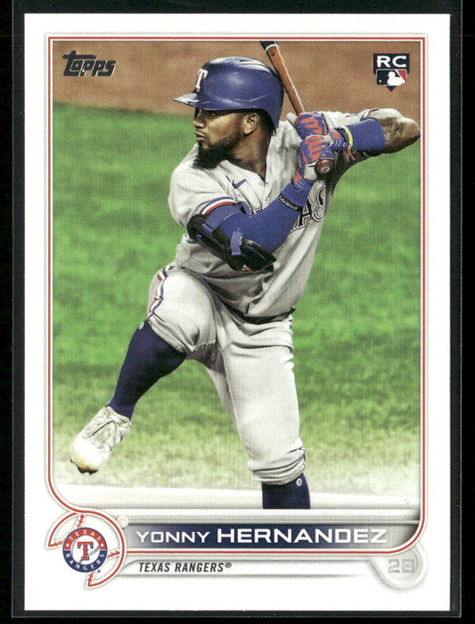 Yonny Hernandez 2022 Topps #363 RC Texas Rangers