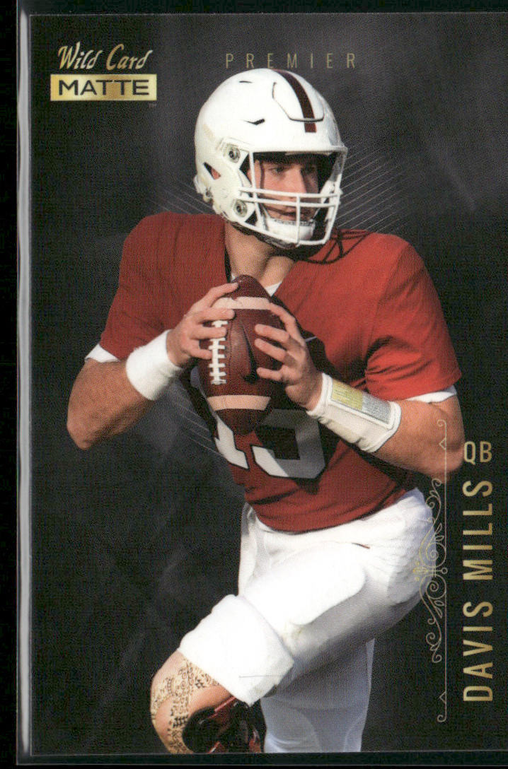 Davis Mills 2021 Wild Card Matte White Black #MBC-25 Stanford Cardinal