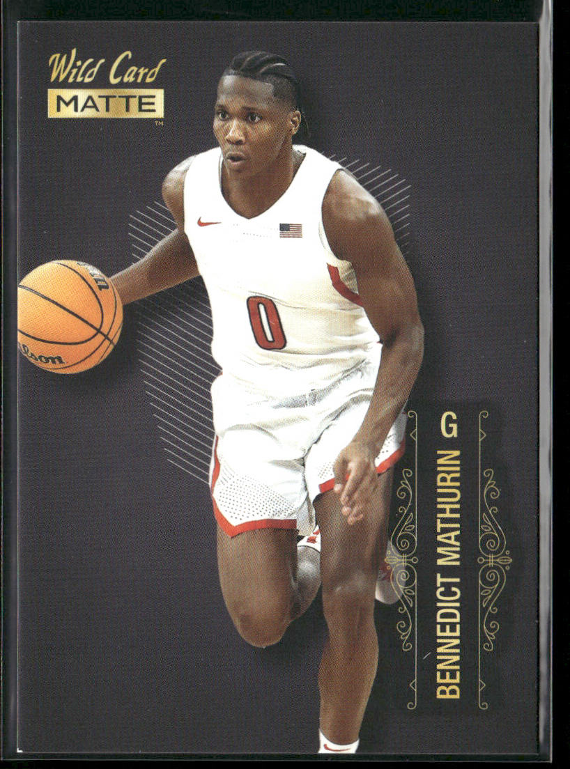 Bennedict Mathurin 2022 Wild Card Matte #MB-7 Arizona Wildcats