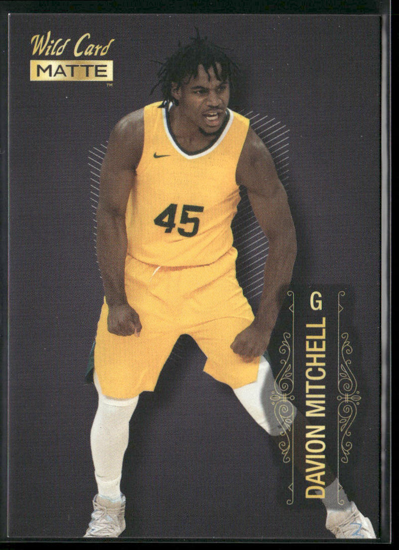 Davion Mitchell 2022 Wild Card Matte #MB-17 Sacramento Kings