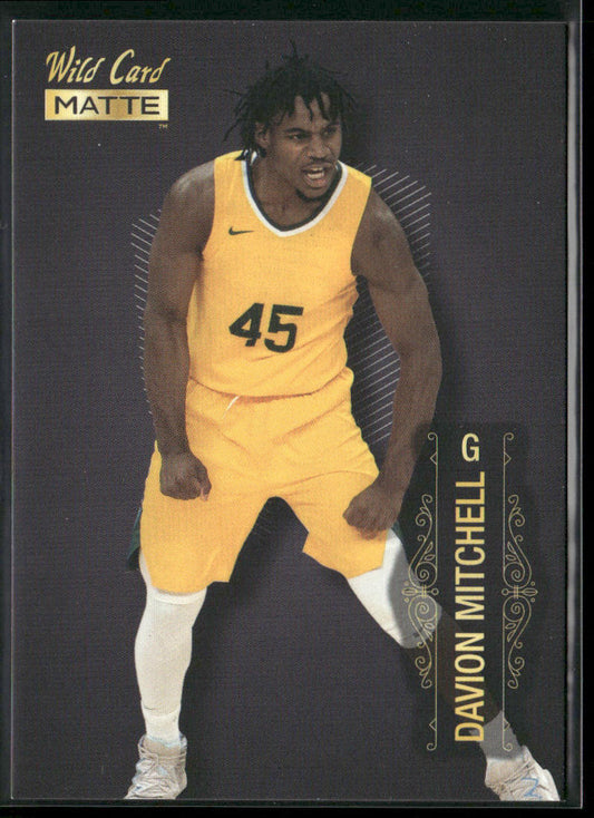 Davion Mitchell 2022 Wild Card Matte #MB-17 Sacramento Kings
