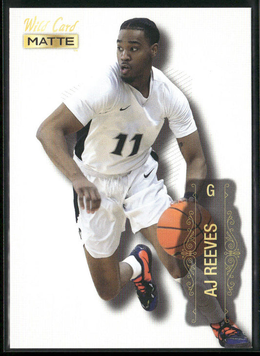 AJ Reeves 2022 Wild Card Matte White #MB-2 Providence Friars front