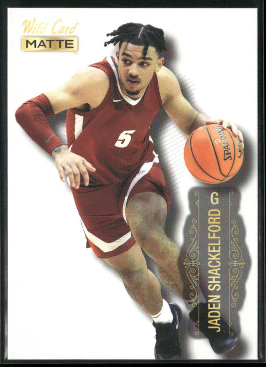 Jaden Shackelford 2022 Wild Card Matte White #MB-29 Alabama Crimson Tide front