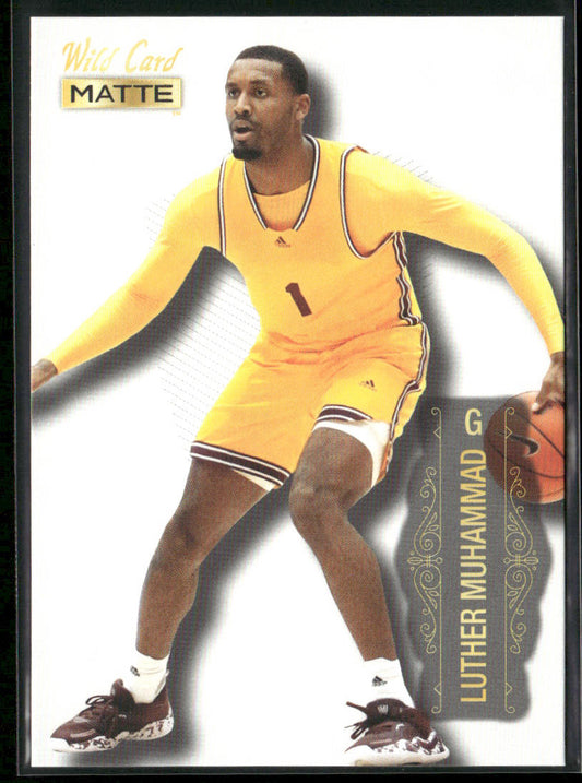 Luther Muhammad 2022 Wild Card Matte White #MB-52 Arizona State Sun Devils front
