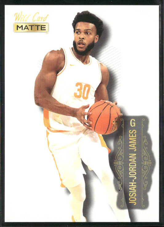 Josiah-Jordan James 2022 Wild Card Matte White #MB-42 Tennessee Volunteers front