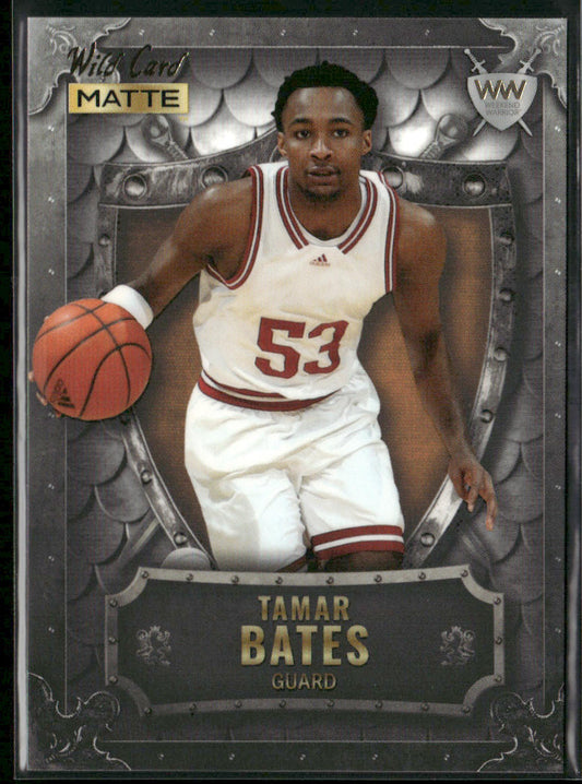 Tamar Bates 2022 Wild Card Matte Weekend Warrior Silver/White/Orange #WW-49
