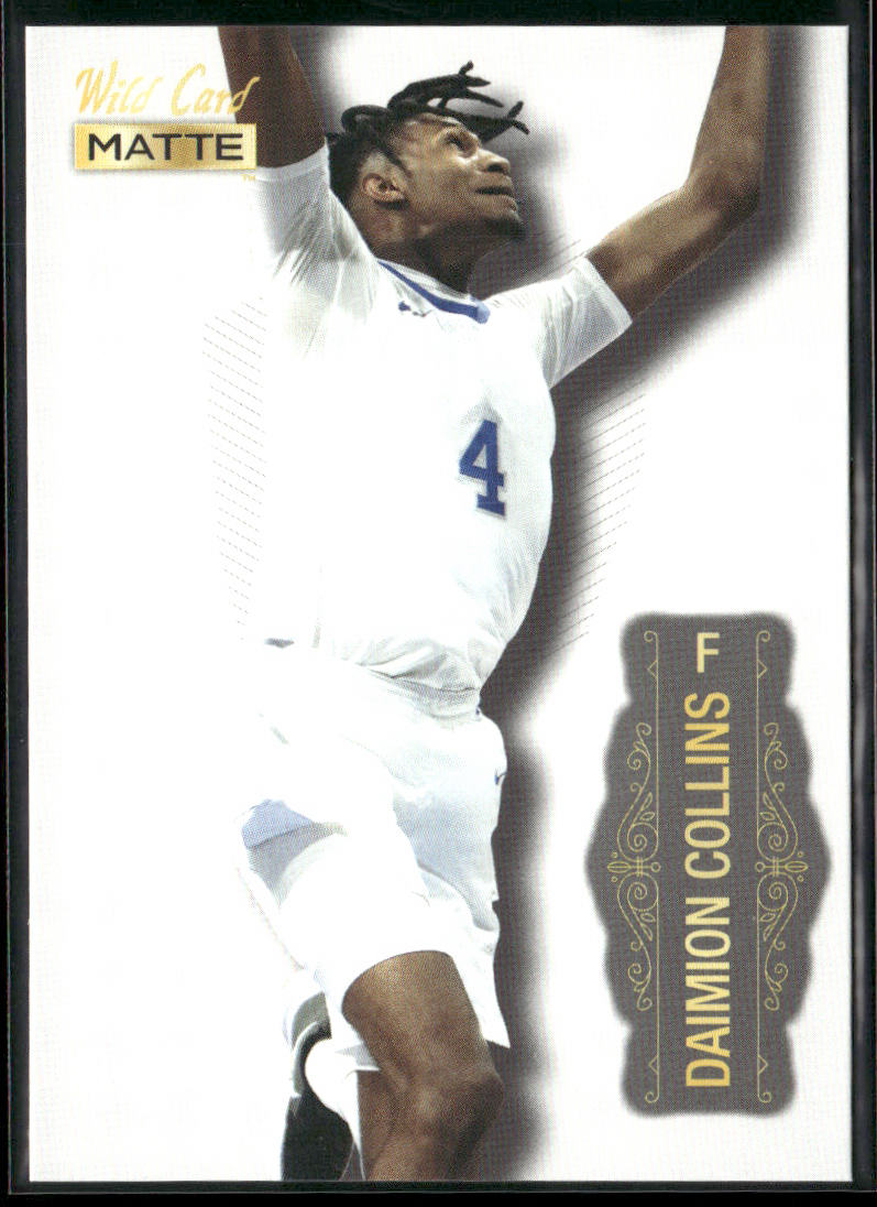 Daimion Collins 2022 Wild Card Matte White #MB-14 Kentucky Wildcats front