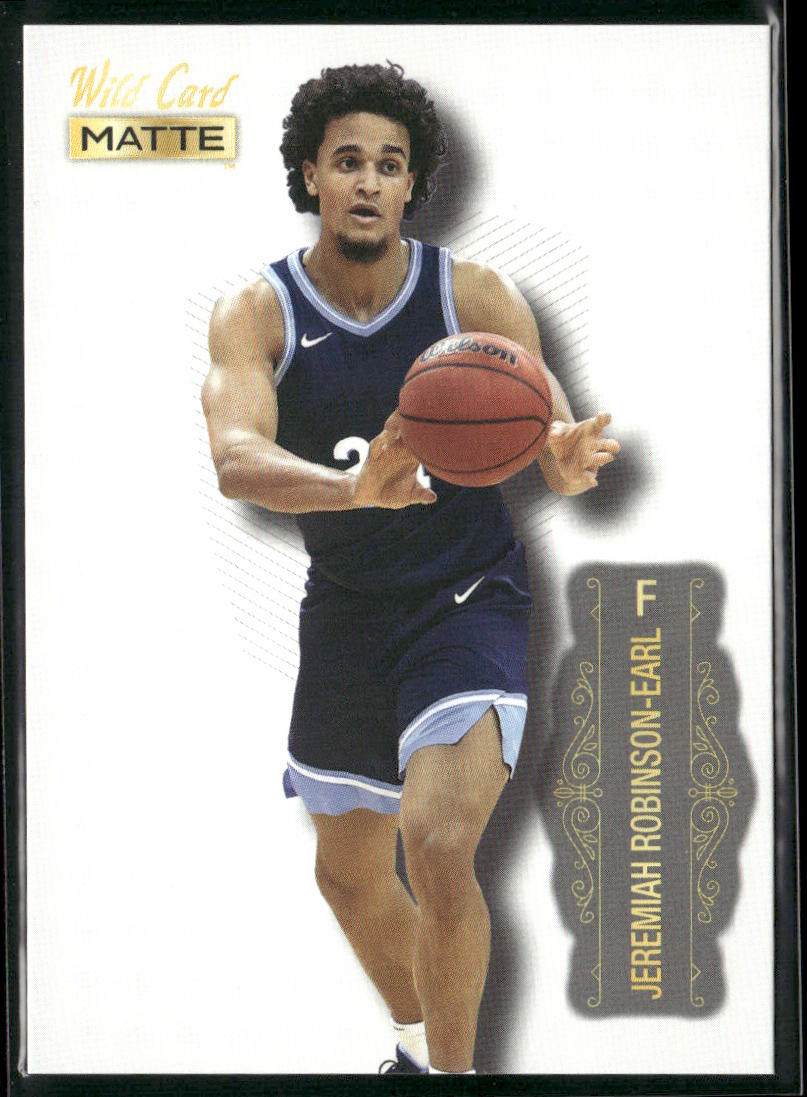 Jeremiah Robinson-Earl 2022 Wild Card Matte White #MB-34 Villanova Wildcats front