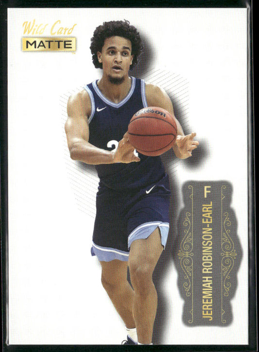 Jeremiah Robinson-Earl 2022 Wild Card Matte White #MB-34 Villanova Wildcats front