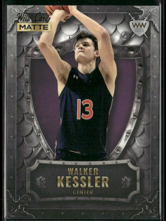 Walker Kessler 2022 Wild Card Matte Weekend Warrior Silver/White/Purple #WW-43