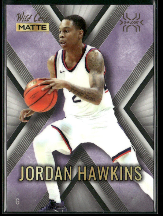 Jordan Hawkins 2022 Wild Card Matte X-Plode White/Purple X #MXP-47